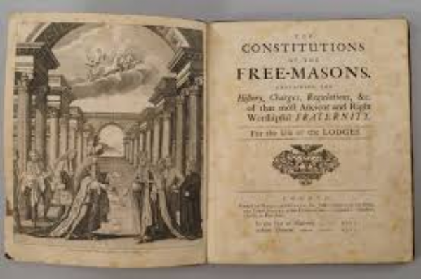 Le Costituzioni di Anderson del 1723 (Bibliothèque nationale de France)